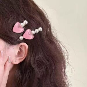 Pearl Heart Hair Clips: Your New Go-To for Effortless Y2K Vibes