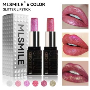 ✨ MLSMILE 6 Color Glitter Lipstick