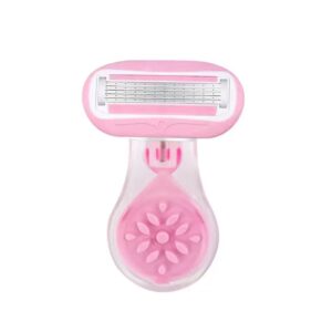 Women's Razor Set: 4 Razor Heads + 1 Handle + Storage Case