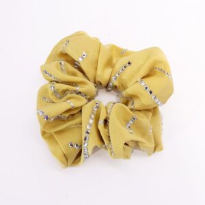 Minimalist Rhinestone Hair Ties for Bun