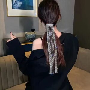 Rhinestone Tassel Headpiece