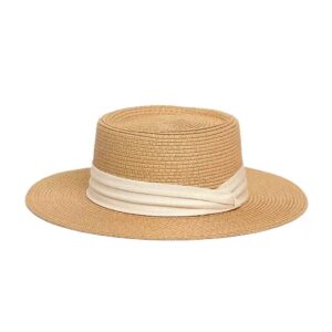 French Style Flat Top Sun Hat for Beach