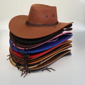 Western Cowboy Hat, Faux Suede Sun Hat