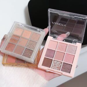 9 Color Eyeshadow Palette Matte Shimmer Blendable Eye Makeup