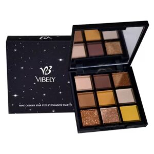 Retro Warm Brown 9-Shade Eyeshadow Palette